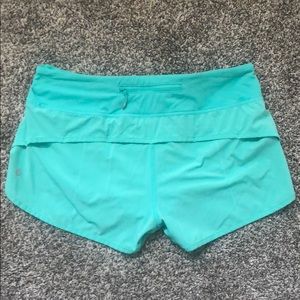 NWOT Lululemon speed shorts